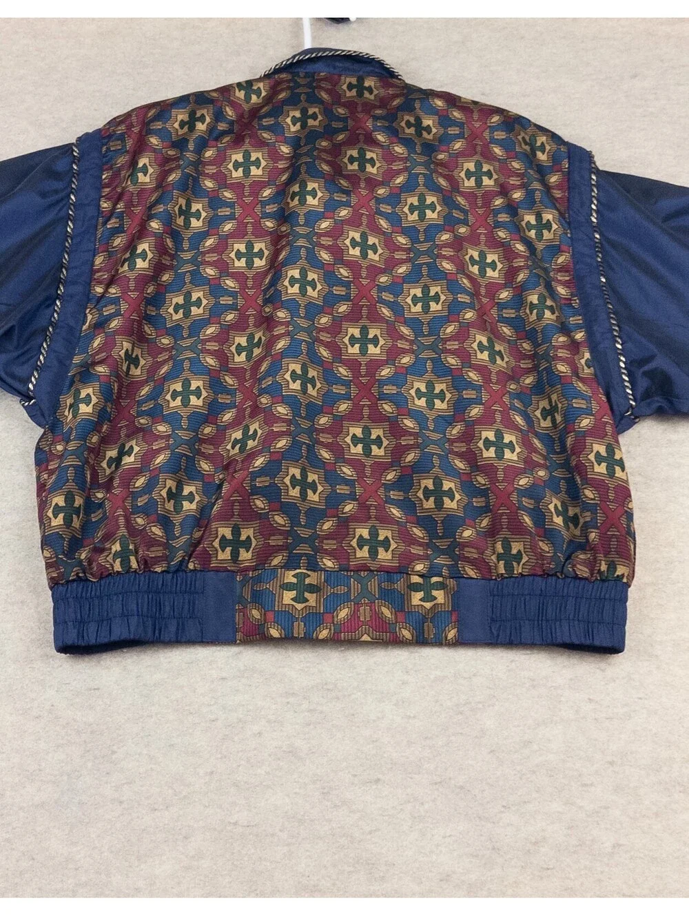 Westbound Sport Vintage Patterned Bomber Jacket Large